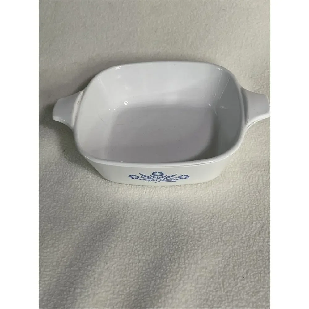 Vintage Corning Ware Casserole Dish P41 Blue Cornflower petite pan no lid